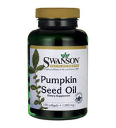 Huile de graines de citrouille 1000mg Huile de graines de citrouille 100 Capsules de SWANSON